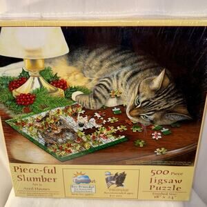SunsOut: PIECE-FUL SLUMBER By AVRIL HAYNES 500 Piece Puzzle CL59621 New/Sealed